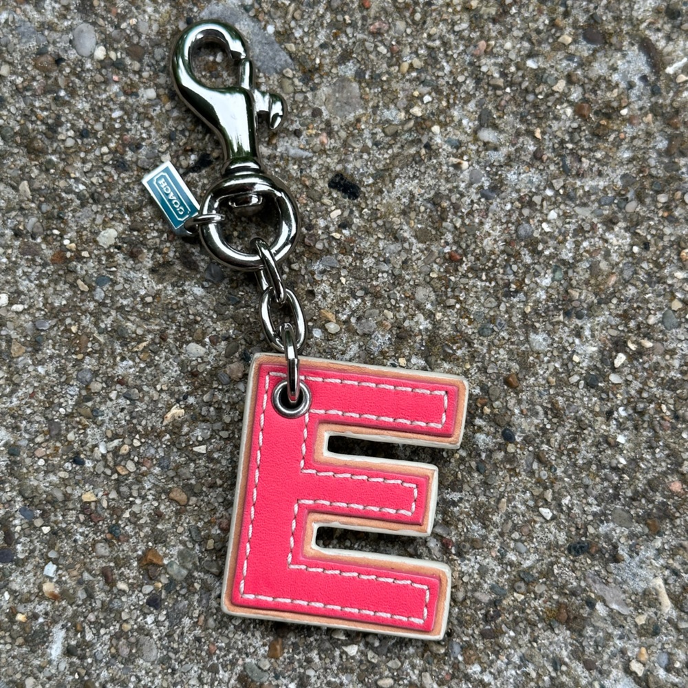 Coach Clip Initial “E”